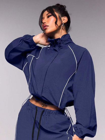 Retro Piping Tracksuit - Blue
