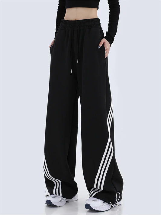 Black Stripes Pants