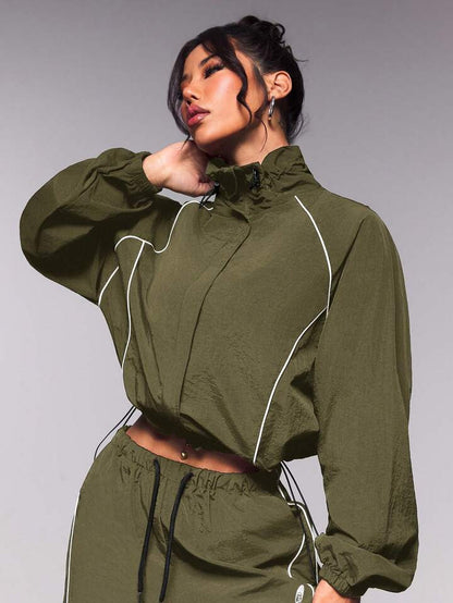 Retro Piping Tracksuit - Green