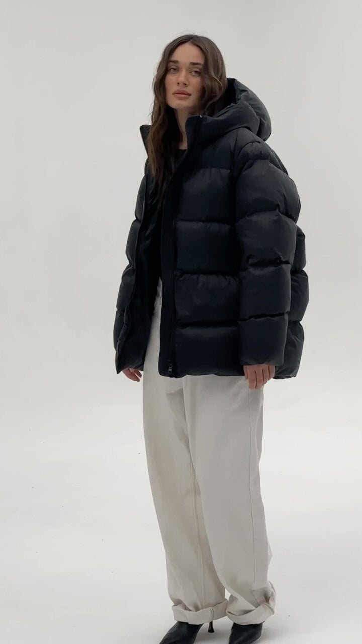 Oversized Basic Puffer Coat