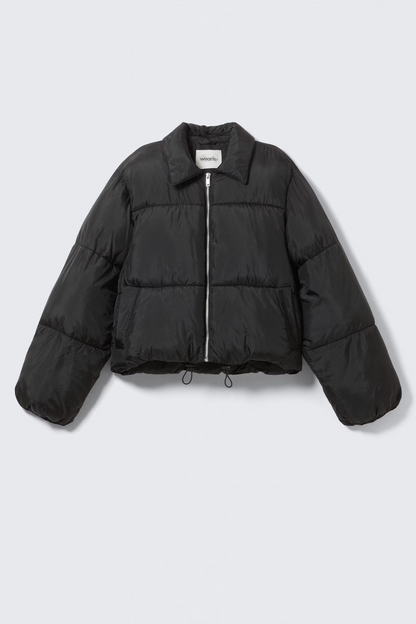 Crop-Collar Puffer