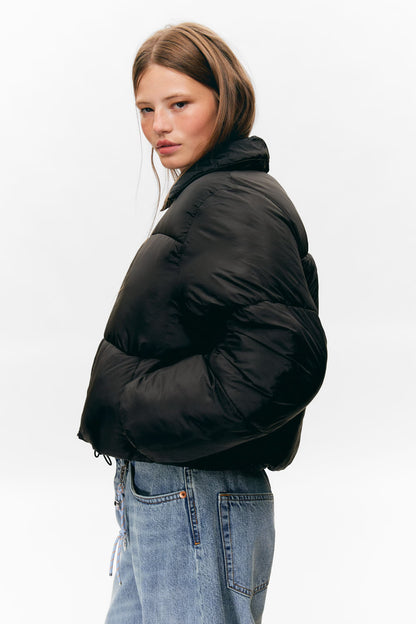 Crop-Collar Puffer