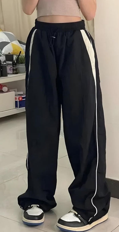 Black Panel Pants